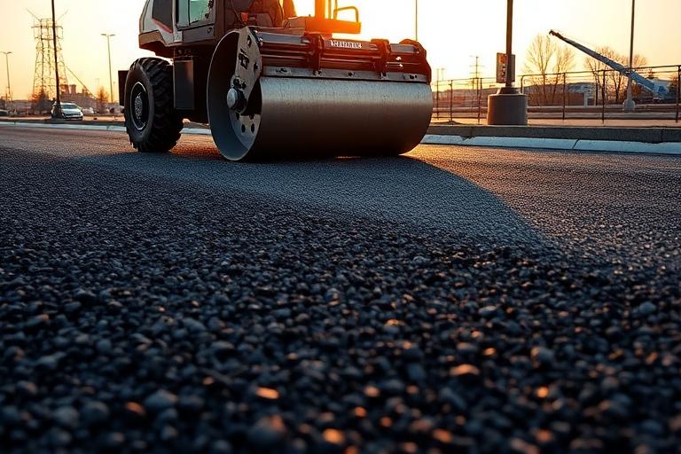 Pavimentación con asfalto