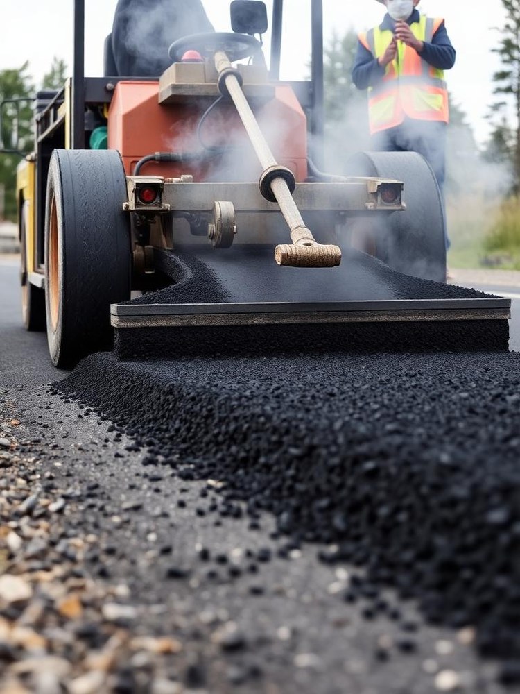 Pavimentación con asfalto